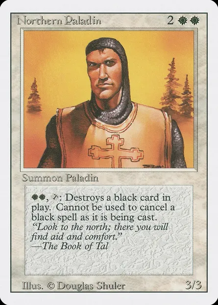 Northern Paladin, Magic card 3ED 29 — Revised Edition set