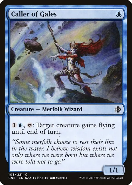 Caller of Gales, Magic card CN2 103 — Conspiracy: Take the Crown set