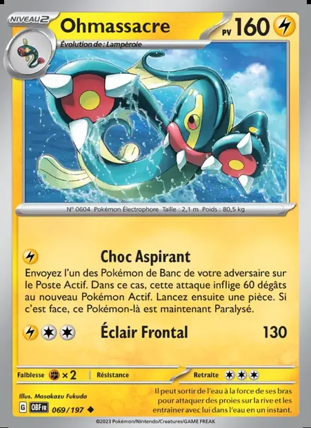 Ohmassacre, carte Pokémon OBF 069 — extension Flammes Obsidiennes