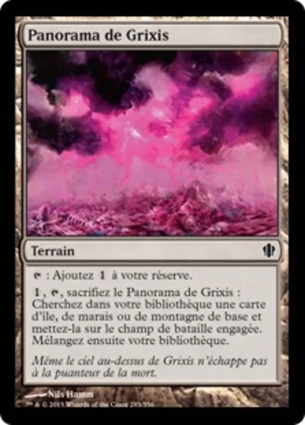 Panorama de Grixis, carte Magic C13 293 — extension Commander 2013