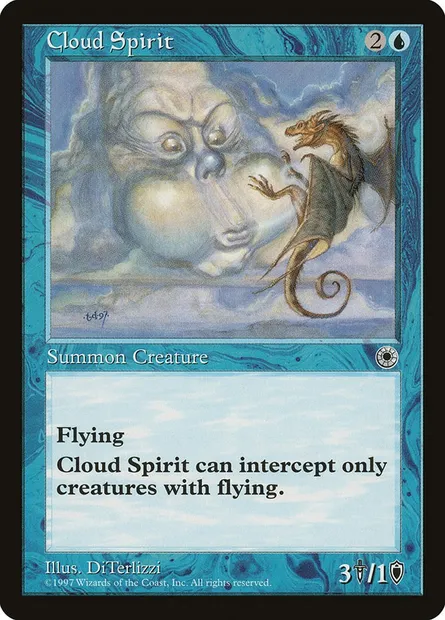 Cloud Spirit, Magic card POR 47 — Portal set