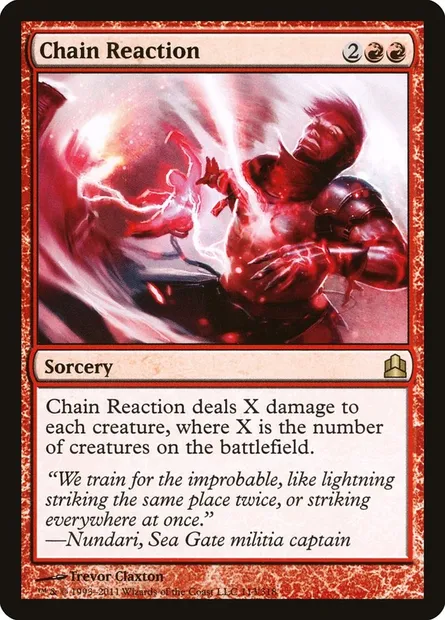 Chain Reaction, Magic card CMD 113 — Commander 2011 set