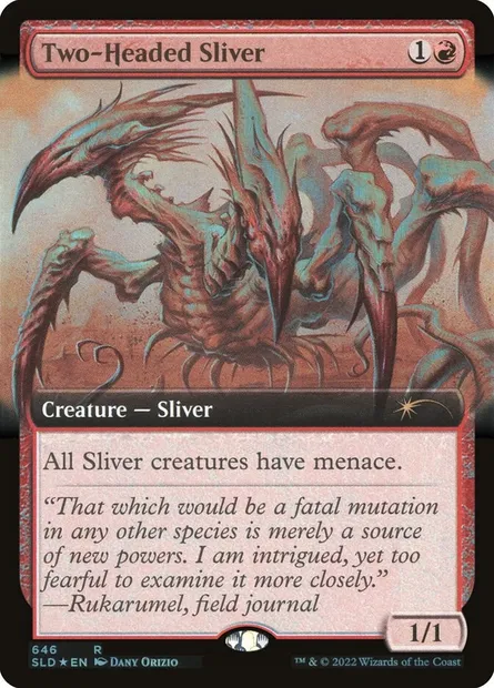 Two-Headed Sliver, Magic card SLD 646 — Secret Lair Drop set