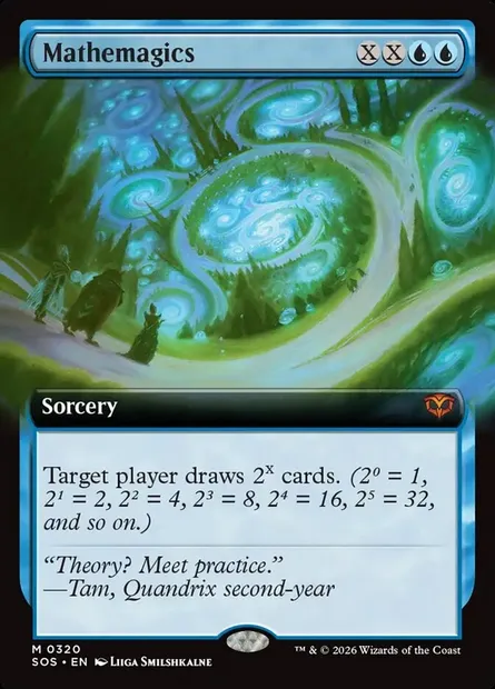 Mathemagics, Magic card SOS 320 — Secrets of Strixhaven set