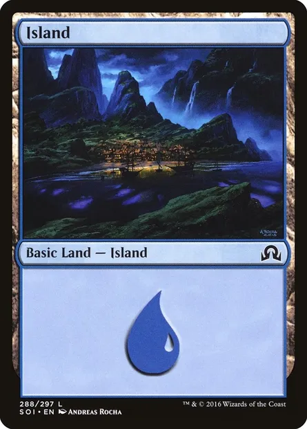 Island, Magic card SOI 288 — Shadows over Innistrad set