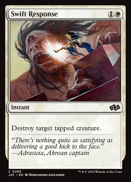Swift Response, Magic card J25 269 — Foundations Jumpstart set
