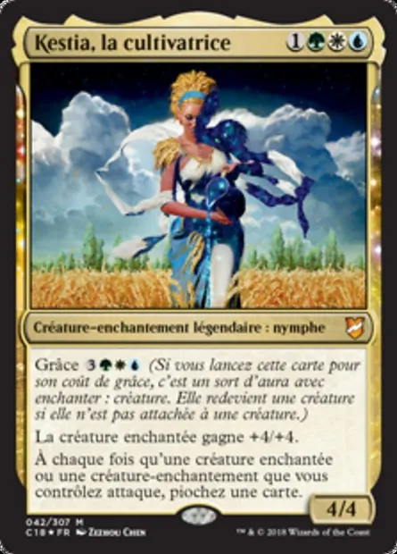 Kestia, la cultivatrice, carte Magic C18 42 — extension Commander 2018