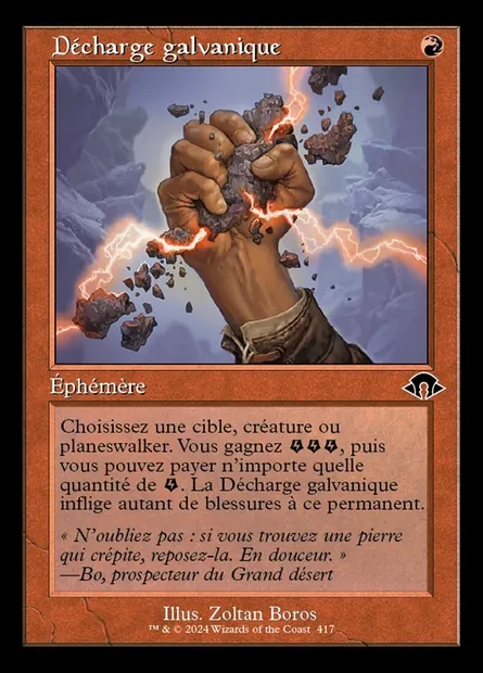 Décharge galvanique, carte Magic MH3 417 — extension Modern Horizons 3