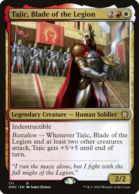 Tajic, Blade of the Legion, Magic card DMC 171 — Dominaria United Commander set
