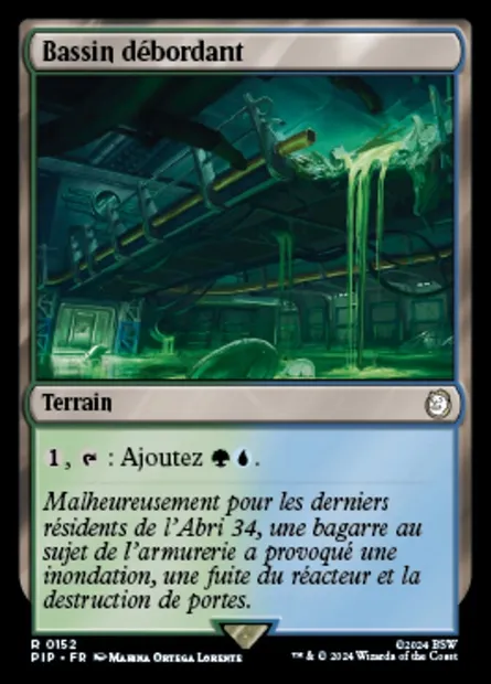 Bassin débordant, carte Magic PIP 152 — extension Fallout