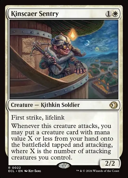 Kinscaer Sentry, Magic card ECL 22 — Lorwyn Eclipsed set