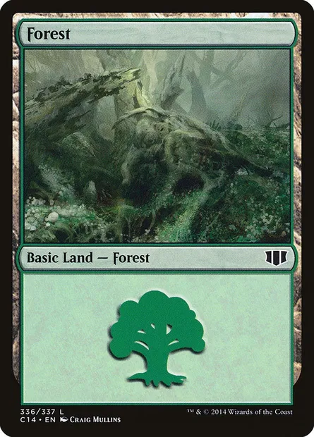 Forest, Magic card C14 336 — Commander 2014 set