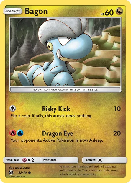 Bagon, Pokémon card DRM 42 — Dragon Majesty set