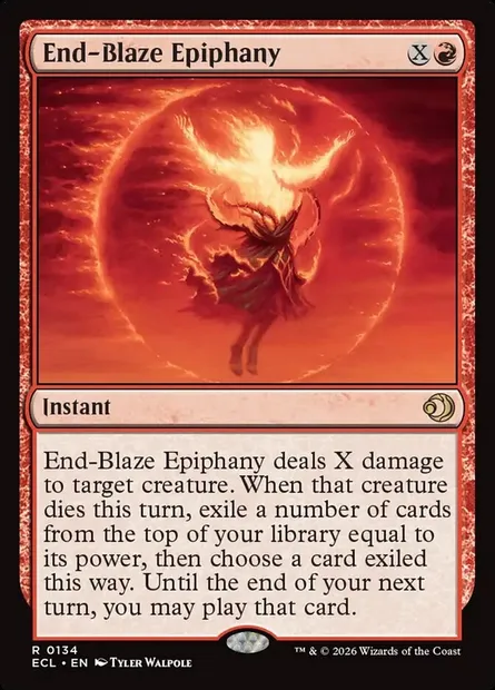 End-Blaze Epiphany, Magic card ECL 134 — Lorwyn Eclipsed set