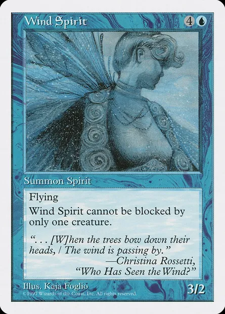Wind Spirit, Magic card 5ED 136 — Fifth Edition set