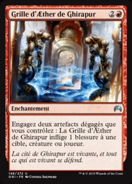 Grille d'Aether de Ghirapur, carte Magic ORI 148 — extension Magic Origines