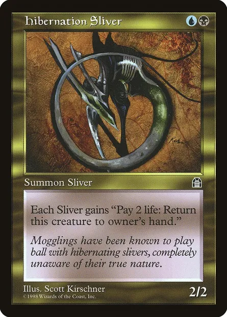 Hibernation Sliver, Magic card STH 128 — Stronghold set