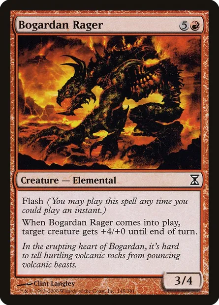 Bogardan Rager, Magic card TSP 148 — Time Spiral set