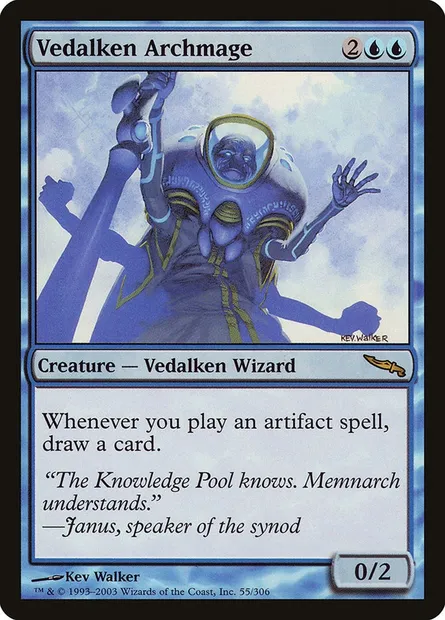 Archimage vedalken, carte Magic MRD 55 — extension Mirrodin