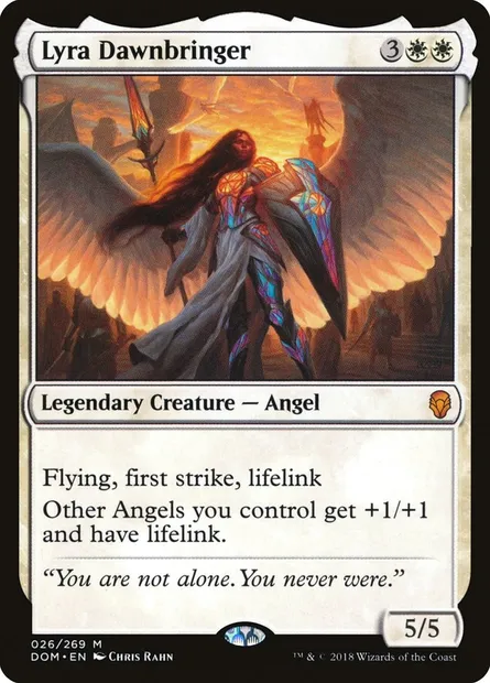 Lyra Dawnbringer, Magic card DOM 26 — Dominaria set