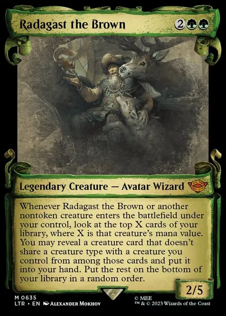 Radagast the Brown, Magic card LTR 635 — The Lord of the Rings: Tales of Middle-earth set