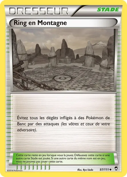 Ring en Montagne, carte Pokémon FFI 97 — extension Poings Furieux