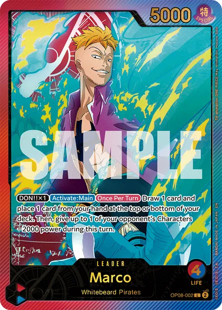 Marco, One Piece card OP08-002 — TWO LEGENDS set