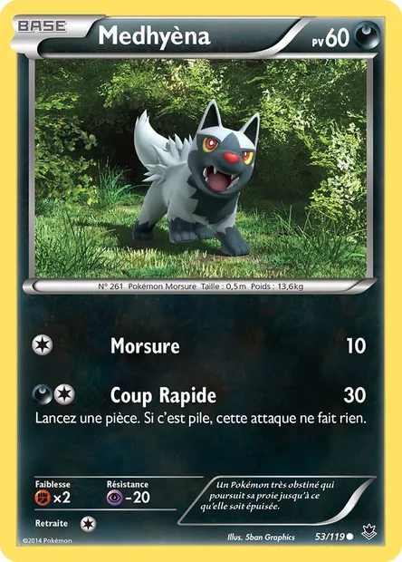 Medhyèna, carte Pokémon PHF 53 — extension Vigueur Spectrale