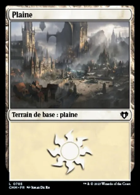 Plaine, carte Magic CMM 785 — extension Commander Masters