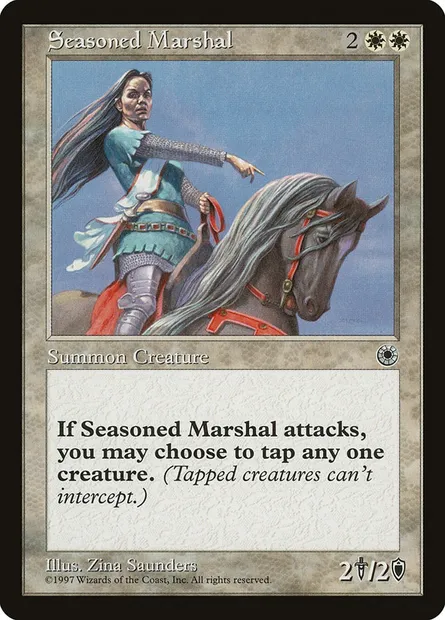 Seasoned Marshal, Magic card POR 26 — Portal set
