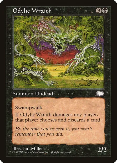 Odylic Wraith, Magic card WTH 77 — Weatherlight set