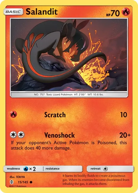 Salandit, Pokémon card GRI 15 — Guardians Rising set