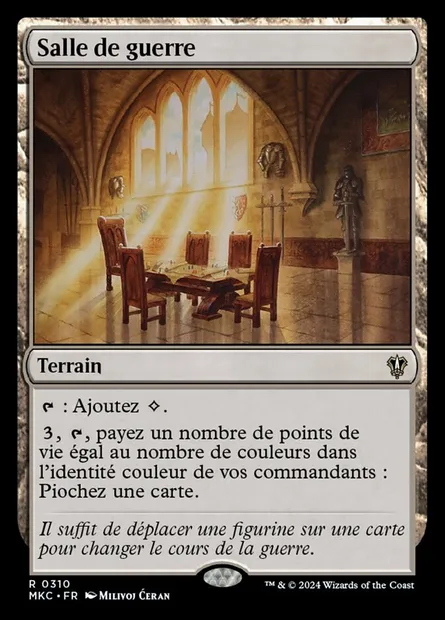 Salle de guerre, carte Magic MKC 310 — extension Murders at Karlov Manor Commander