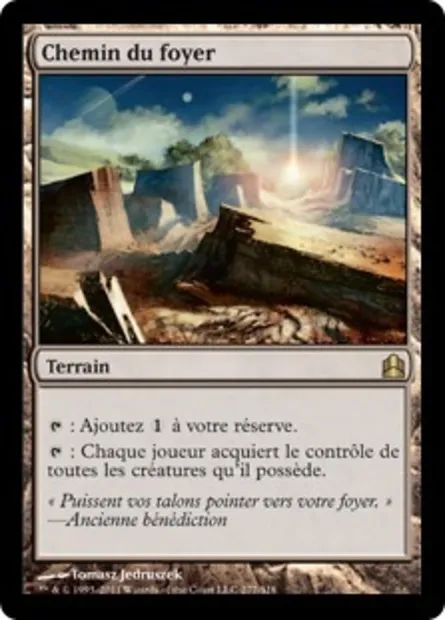 Chemin du foyer, carte Magic CMD 277 — extension Commander 2011