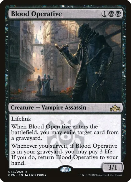 Blood Operative, Magic card GRN 63 — Guilds of Ravnica set