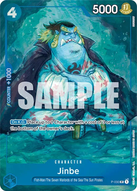 Jinbe, carte One Piece P-030 — extension Carte promo