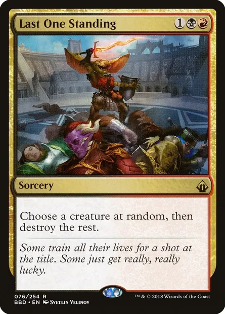 Last One Standing, Magic card BBD 76 — Battlebond set