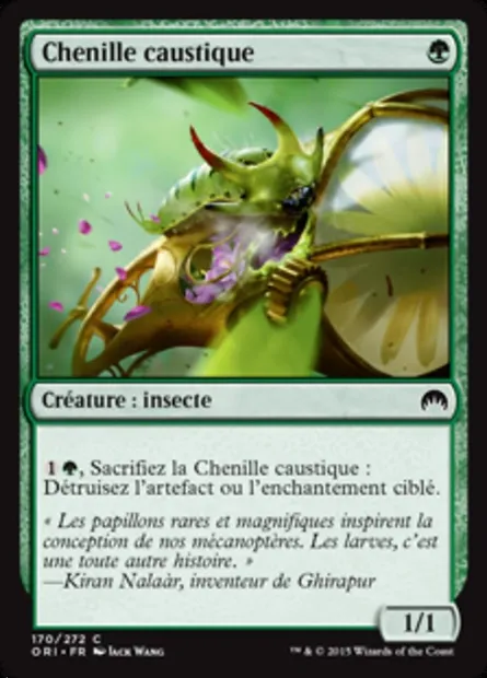 Chenille caustique, carte Magic ORI 170 — extension Magic Origines
