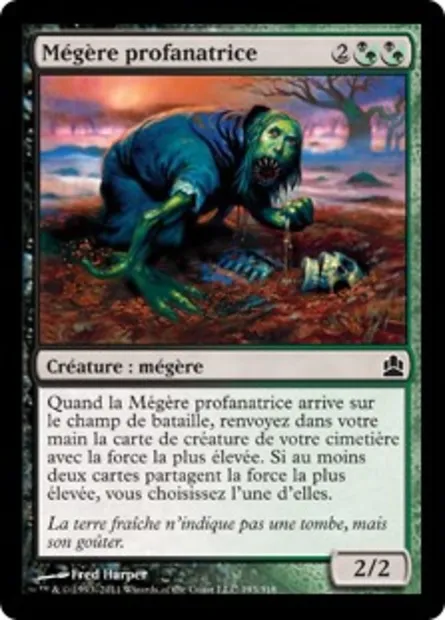 Mégère profanatrice, carte Magic CMD 193 — extension Commander 2011
