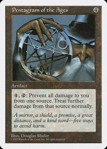 Pentagramme des temps anciens, carte Magic 5ED 394 — extension Cinquième Edition
