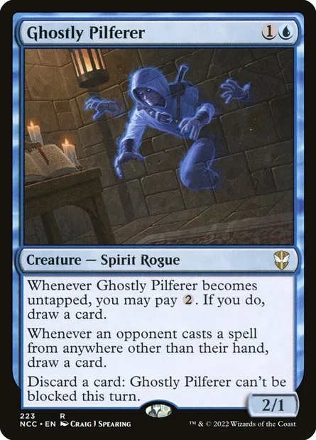 Ghostly Pilferer, Magic card NCC 223 — New Capenna Commander set