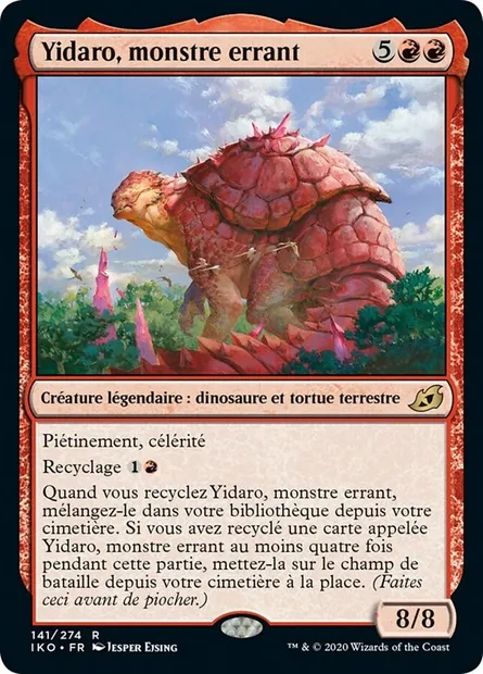 Yidaro, monstre errant, carte Magic IKO 141 — extension Ikoria: Lair of Behemoths