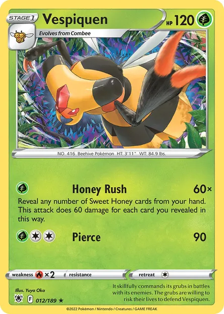 Vespiquen, Pokémon card ASR 012 — Astral Radiance set