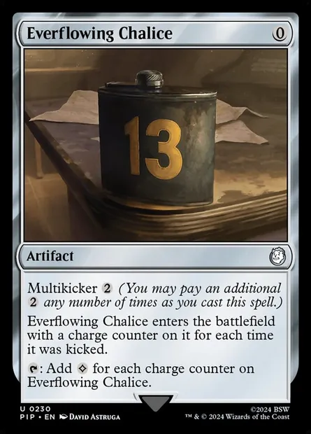 Everflowing Chalice, Magic card PIP 230 — Fallout set