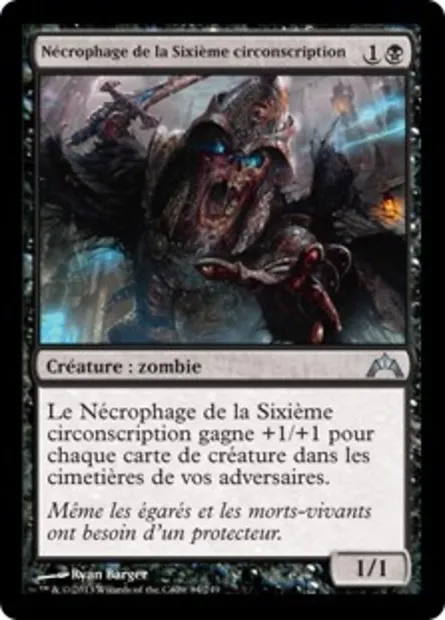 Nécrophage de la Sixième circonscription, carte Magic GTC 84 — extension Insurrection