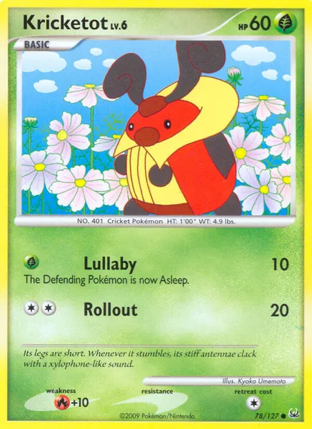Kricketot, Pokémon card PL 78 — Platinum set