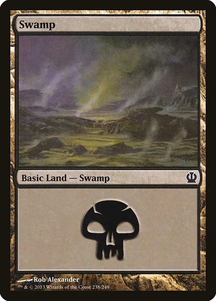 Swamp, Magic card THS 238 — Theros set