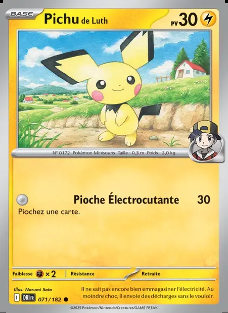 Pichu de Luth, carte Pokémon DRI 071 — extension Rivalités Destinées