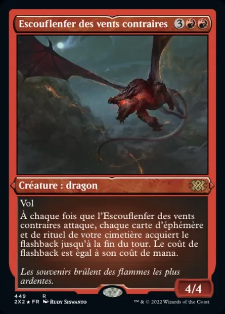 Escouflenfer des vents contraires, carte Magic 2X2 449 — extension Double Masters 2022