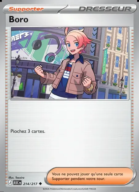 Boro, carte Pokémon ASC 214 — extension Héros Transcendants